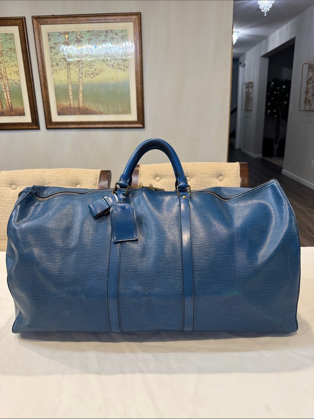 Authentic Louis Vuitton Epi Leather Travel Bag